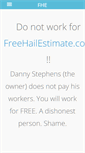Mobile Screenshot of freehailestimates.com